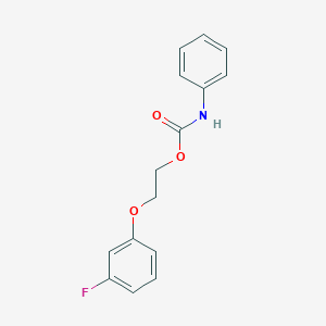 molecular formula C15H14FNO3 B4979948 2-(3-fluorophenoxy)ethyl phenylcarbamate 