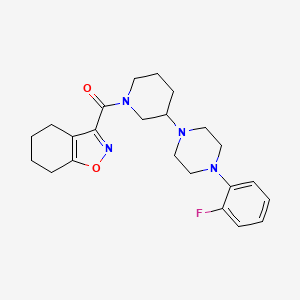 molecular formula C23H29FN4O2 B4979956 3-({3-[4-(2-fluorophenyl)piperazin-1-yl]piperidin-1-yl}carbonyl)-4,5,6,7-tetrahydro-2,1-benzisoxazole 