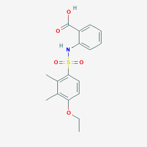 molecular formula C17H19NO5S B498001 2-{[(4-Ethoxy-2,3-dimethylphenyl)sulfonyl]amino}benzoic acid CAS No. 886120-03-2