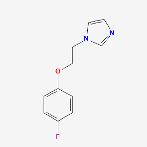 molecular formula C11H11FN2O B4980012 1-[2-(4-fluorophenoxy)ethyl]-1H-imidazole 