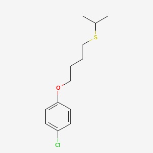 molecular formula C13H19ClOS B4980023 1-chloro-4-[4-(isopropylthio)butoxy]benzene 