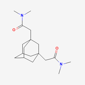 molecular formula C18H30N2O2 B4980031 2,2'-tricyclo[3.3.1.1~3,7~]decane-1,3-diylbis(N,N-dimethylacetamide) 
