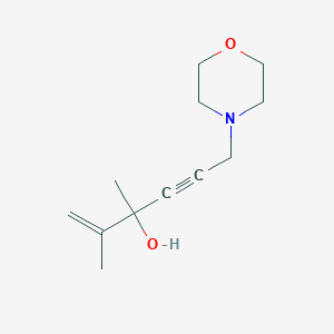 molecular formula C12H19NO2 B4980070 2,3-dimethyl-6-(4-morpholinyl)-1-hexen-4-yn-3-ol 