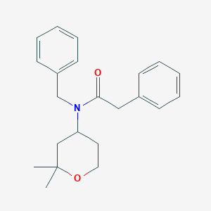 molecular formula C22H27NO2 B4980078 N-benzyl-N-(2,2-dimethyltetrahydro-2H-pyran-4-yl)-2-phenylacetamide 