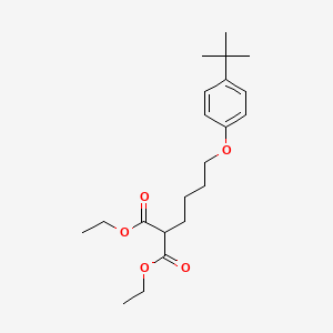 molecular formula C21H32O5 B4980084 diethyl [4-(4-tert-butylphenoxy)butyl]malonate 