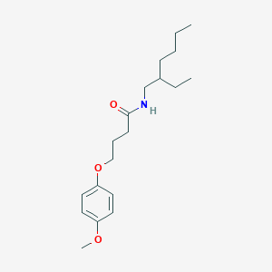 molecular formula C19H31NO3 B4980092 N-(2-ethylhexyl)-4-(4-methoxyphenoxy)butanamide 