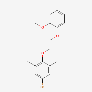 molecular formula C17H19BrO3 B4980099 5-bromo-2-[2-(2-methoxyphenoxy)ethoxy]-1,3-dimethylbenzene 