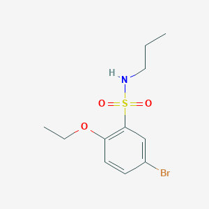 molecular formula C11H16BrNO3S B498013 5-bromo-2-ethoxy-N-propylbenzenesulfonamide CAS No. 886123-91-7