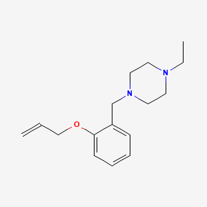molecular formula C16H24N2O B4980136 1-[2-(allyloxy)benzyl]-4-ethylpiperazine 