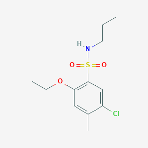 molecular formula C12H18ClNO3S B498014 5-chloro-2-ethoxy-4-methyl-N-propylbenzenesulfonamide CAS No. 898649-92-8