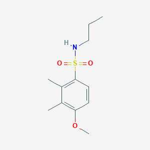 molecular formula C12H19NO3S B498015 4-methoxy-2,3-dimethyl-N-propylbenzenesulfonamide CAS No. 886124-16-9