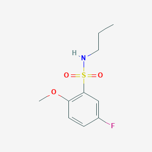 molecular formula C10H14FNO3S B498017 5-fluoro-2-methoxy-N-propylbenzenesulfonamide CAS No. 886124-11-4