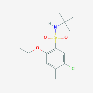 molecular formula C13H20ClNO3S B498022 N-(tert-butyl)-5-chloro-2-ethoxy-4-methylbenzenesulfonamide CAS No. 886125-40-2