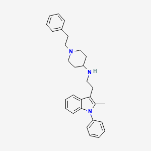 molecular formula C30H35N3 B4980224 N-[2-(2-methyl-1-phenyl-1H-indol-3-yl)ethyl]-1-(2-phenylethyl)-4-piperidinamine 
