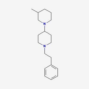 molecular formula C19H30N2 B4980234 3-methyl-1'-(2-phenylethyl)-1,4'-bipiperidine 