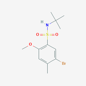 5-bromo-N-tert-butyl-2-methoxy-4-methylbenzenesulfonamide