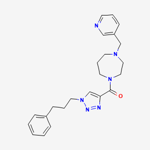 1-{[1-(3-phenylpropyl)-1H-1,2,3-triazol-4-yl]carbonyl}-4-(3-pyridinylmethyl)-1,4-diazepane