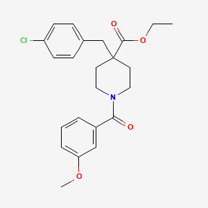 ethyl 4-(4-chlorobenzyl)-1-(3-methoxybenzoyl)-4-piperidinecarboxylate