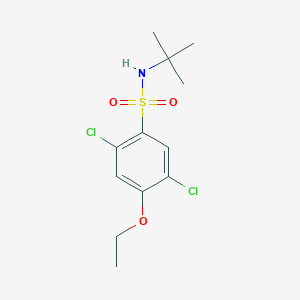 molecular formula C12H17Cl2NO3S B498027 N-(tert-butyl)-2,5-dichloro-4-ethoxybenzenesulfonamide CAS No. 886125-60-6