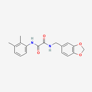 molecular formula C18H18N2O4 B4980284 N-(1,3-benzodioxol-5-ylmethyl)-N'-(2,3-dimethylphenyl)ethanediamide 