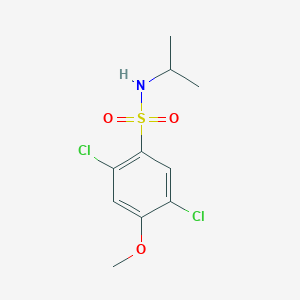 molecular formula C10H13Cl2NO3S B498031 2,5-dichloro-N-isopropyl-4-methoxybenzenesulfonamide CAS No. 886123-34-8
