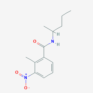 molecular formula C13H18N2O3 B4980312 2-methyl-N-(1-methylbutyl)-3-nitrobenzamide 