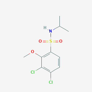 molecular formula C10H13Cl2NO3S B498032 3,4-dichloro-N-isopropyl-2-methoxybenzenesulfonamide CAS No. 886123-62-2
