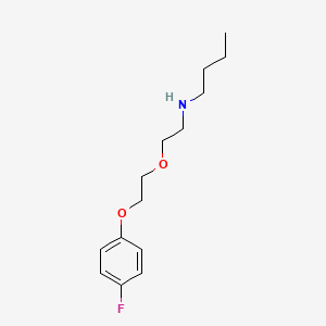 molecular formula C14H22FNO2 B4980326 N-{2-[2-(4-fluorophenoxy)ethoxy]ethyl}-1-butanamine 