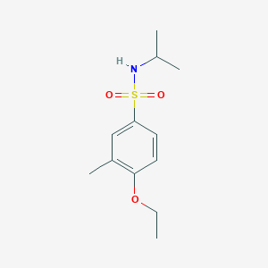molecular formula C12H19NO3S B498034 4-ethoxy-N-isopropyl-3-methylbenzenesulfonamide CAS No. 886123-46-2