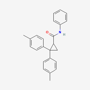 molecular formula C24H23NO B4980361 2,2-bis(4-methylphenyl)-N-phenylcyclopropanecarboxamide 