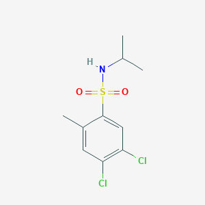 molecular formula C10H13Cl2NO2S B498037 4,5-dichloro-N-isopropyl-2-methylbenzenesulfonamide CAS No. 886123-58-6