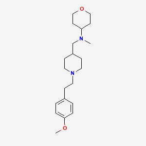 molecular formula C21H34N2O2 B4980378 ({1-[2-(4-methoxyphenyl)ethyl]-4-piperidinyl}methyl)methyl(tetrahydro-2H-pyran-4-yl)amine 