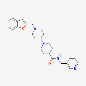 molecular formula C26H32N4O2 B4980386 1'-(1-benzofuran-2-ylmethyl)-N-(3-pyridinylmethyl)-1,4'-bipiperidine-4-carboxamide 