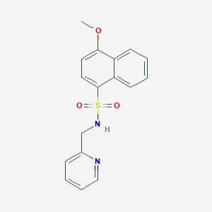 4-methoxy-N-(2-pyridinylmethyl)-1-naphthalenesulfonamide