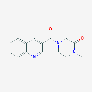 molecular formula C15H15N3O2 B4980392 1-methyl-4-(3-quinolinylcarbonyl)-2-piperazinone 