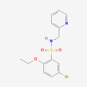 molecular formula C14H15BrN2O3S B498042 5-bromo-2-ethoxy-N-(2-pyridinylmethyl)benzenesulfonamide CAS No. 902248-97-9