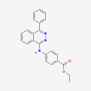 molecular formula C23H19N3O2 B4980444 ethyl 4-[(4-phenyl-1-phthalazinyl)amino]benzoate 