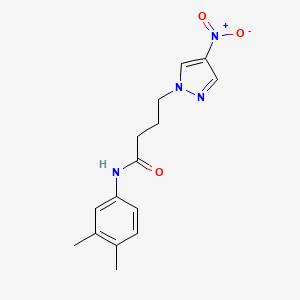N-(3,4-dimethylphenyl)-4-(4-nitro-1H-pyrazol-1-yl)butanamide