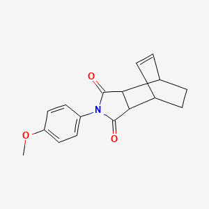 molecular formula C17H17NO3 B4980453 4-(4-methoxyphenyl)-4-azatricyclo[5.2.2.0~2,6~]undec-8-ene-3,5-dione 