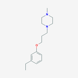 molecular formula C16H26N2O B4980468 1-[3-(3-ethylphenoxy)propyl]-4-methylpiperazine 