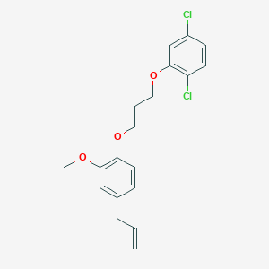 molecular formula C19H20Cl2O3 B4980524 4-allyl-1-[3-(2,5-dichlorophenoxy)propoxy]-2-methoxybenzene 