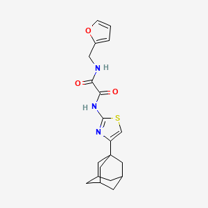 molecular formula C20H23N3O3S B4980548 N-[4-(1-adamantyl)-1,3-thiazol-2-yl]-N'-(2-furylmethyl)ethanediamide 