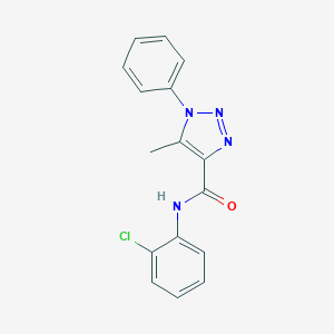 molecular formula C16H13ClN4O B498057 N-(2-chlorophenyl)-5-methyl-1-phenyl-1H-1,2,3-triazole-4-carboxamide CAS No. 890645-81-5