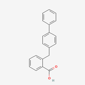 molecular formula C20H16O2 B4980603 2-(4-biphenylylmethyl)benzoic acid 