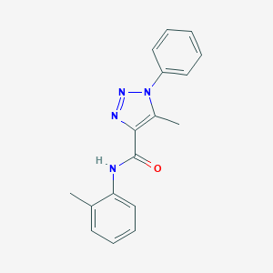 molecular formula C17H16N4O B498062 5-methyl-N-(2-methylphenyl)-1-phenyl-1H-1,2,3-triazole-4-carboxamide 