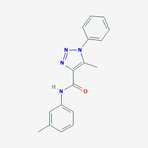 molecular formula C17H16N4O B498063 5-methyl-N-(3-methylphenyl)-1-phenyl-1H-1,2,3-triazole-4-carboxamide 
