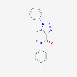 molecular formula C17H16N4O B498064 5-methyl-N-(4-methylphenyl)-1-phenyl-1H-1,2,3-triazole-4-carboxamide CAS No. 866846-52-8