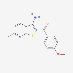 (3-amino-6-methylthieno[2,3-b]pyridin-2-yl)(4-methoxyphenyl)methanone