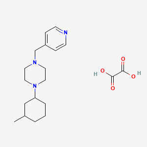 molecular formula C19H29N3O4 B4980657 1-(3-methylcyclohexyl)-4-(4-pyridinylmethyl)piperazine oxalate 