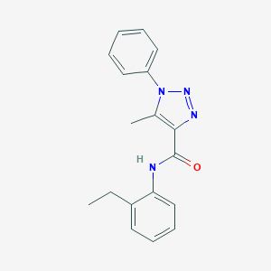 molecular formula C18H18N4O B498068 N-(2-ethylphenyl)-5-methyl-1-phenyl-1H-1,2,3-triazole-4-carboxamide 